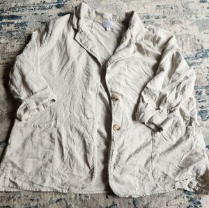 Time and Tru Linen Blazer Plus Size XXL